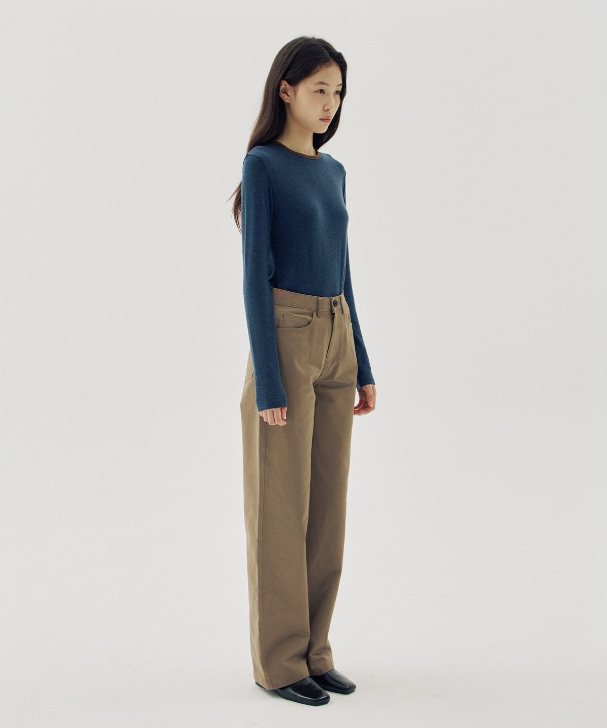 해브 앤 해브(HAVE8HAVE) Rere Tencel Wool Point T-Shirts_2 Color
