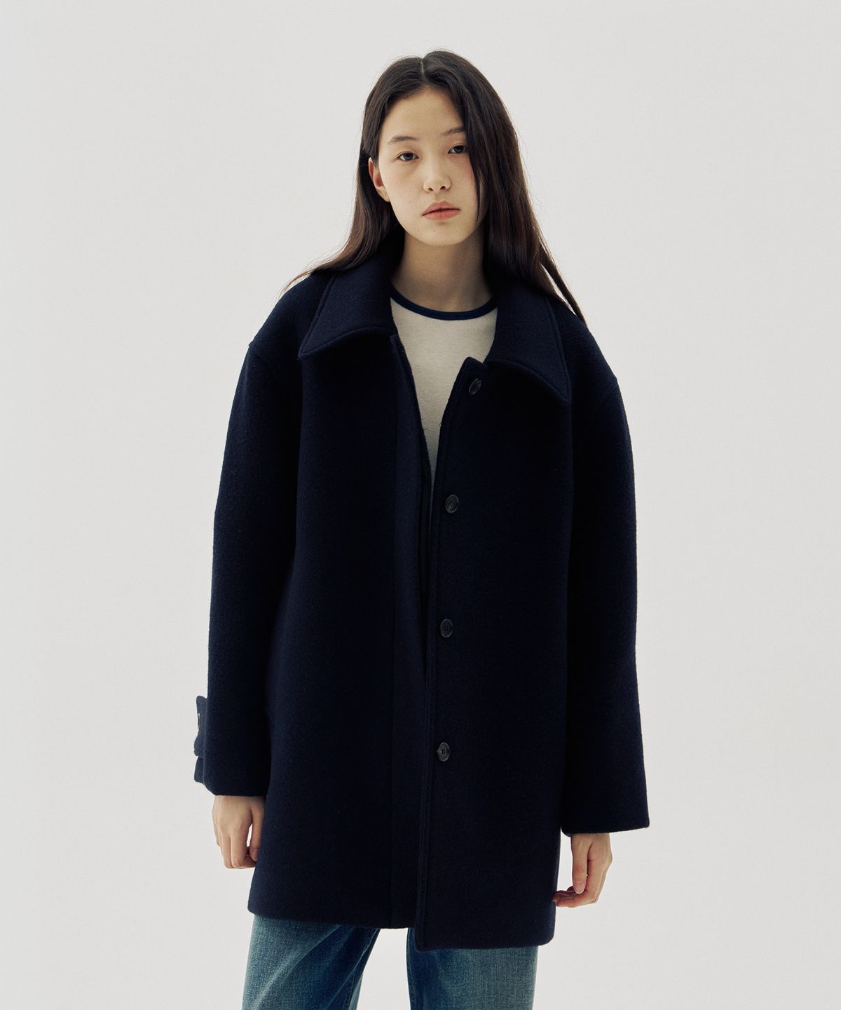 해브 앤 해브(HAVE8HAVE) Rere Tencel Wool Point T-Shirts_2 Color