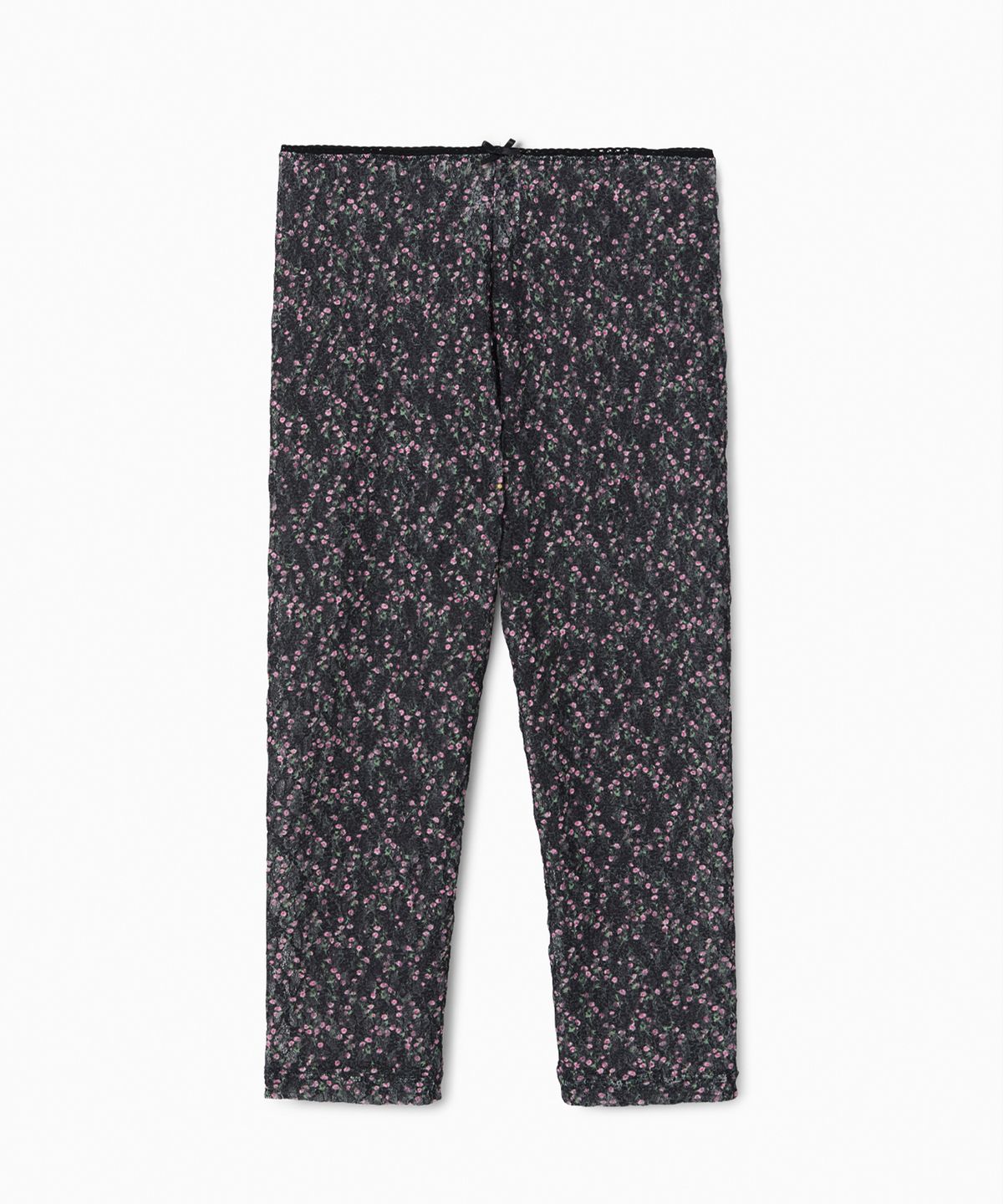 에스이오(s/e/o) FLORAL LACE LEGGINGS BLACK