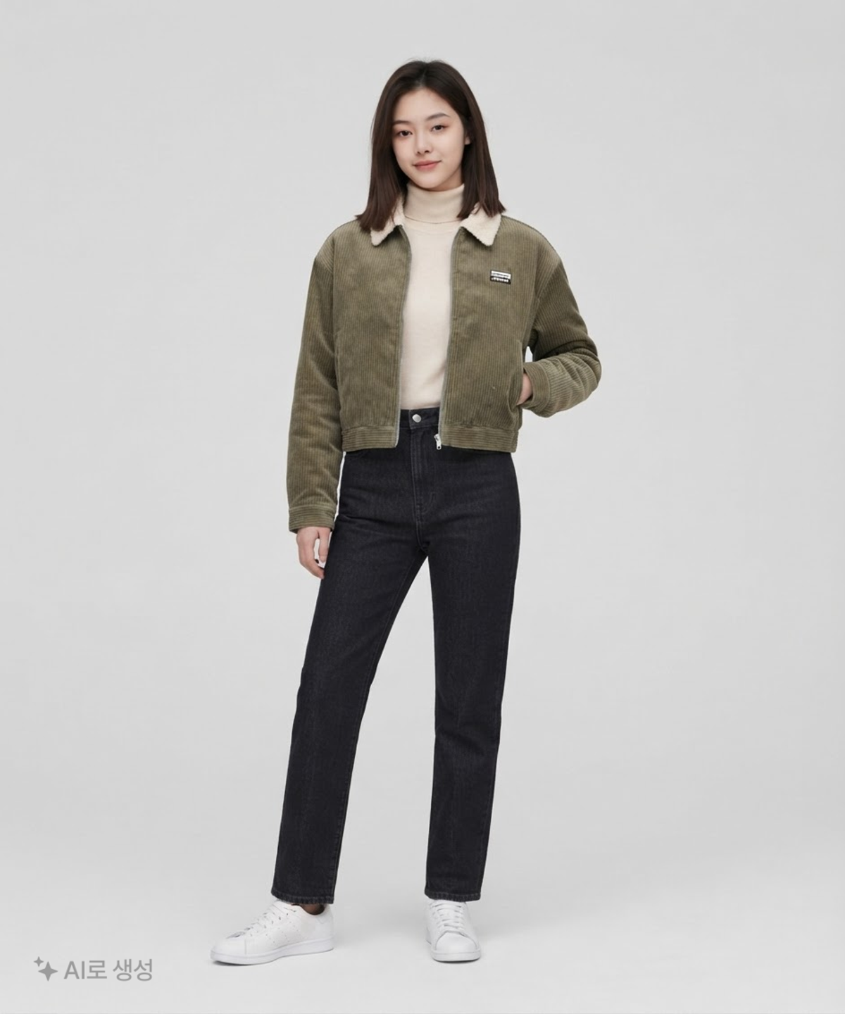 아디다스(ADIDAS) 코듀로이 자켓 - 카키 / FQ2121 M