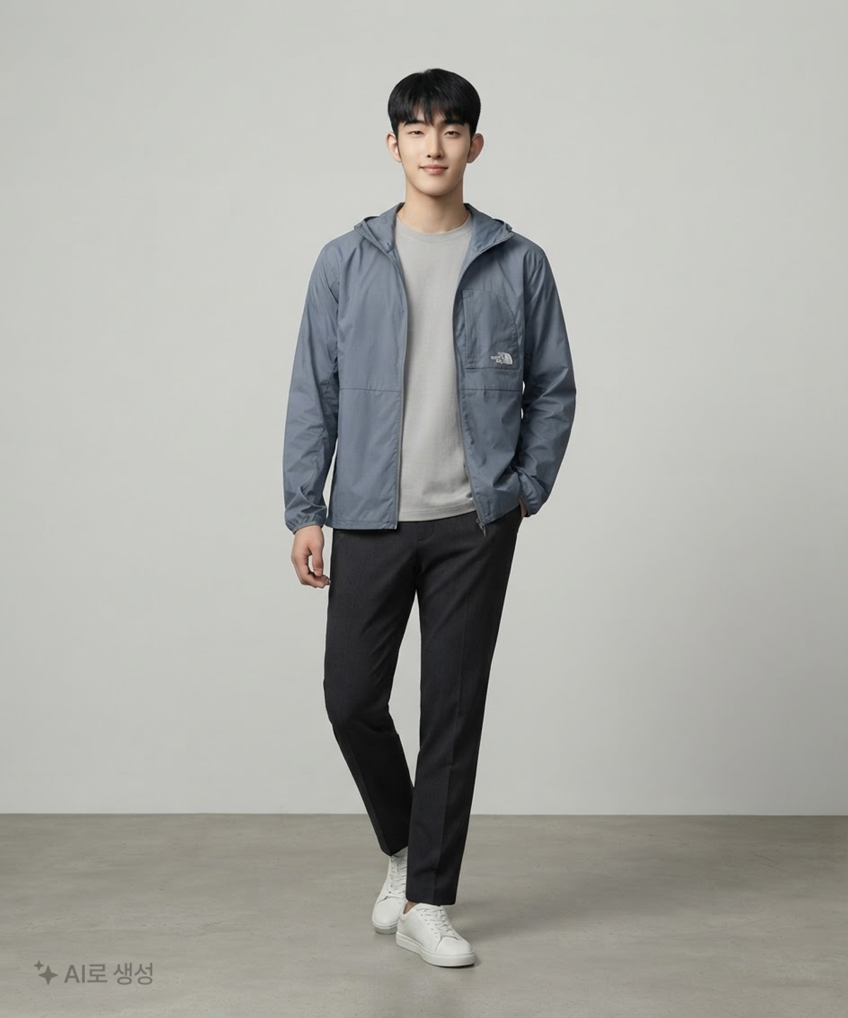 노스페이스(THE NORTH FACE) NJ3LS03B 남성 에어시프트 자켓 SMOKE BLUE 105