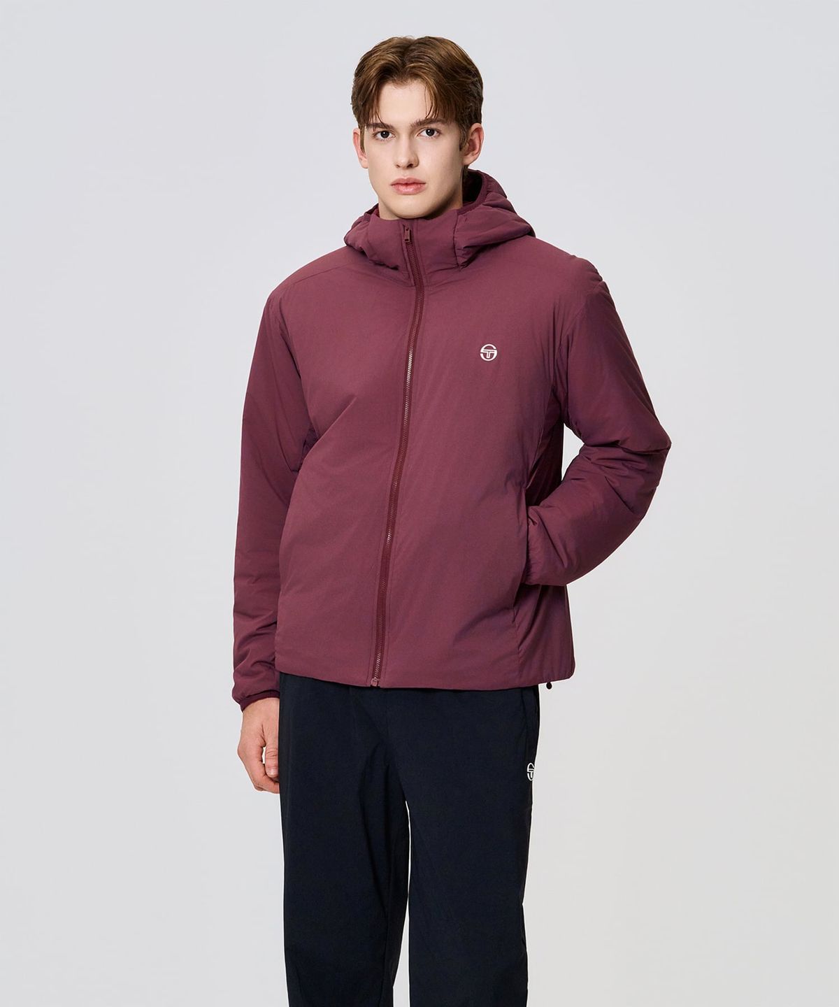 세르지오 타키니(SERGIO TACCHINI) M 신슐레이트 경량 패딩 (D.Burgundy)