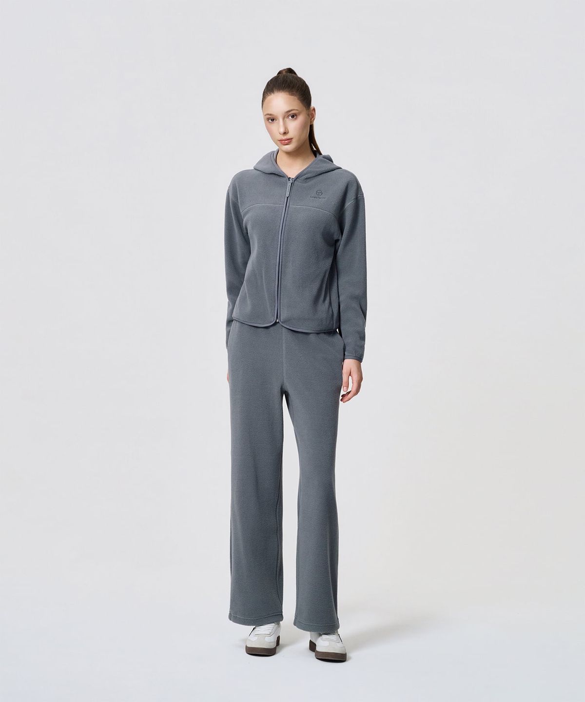 세르지오 타키니(SERGIO TACCHINI) W 쿠쉬웜 셰르파 플리스 후드집업 (D.Grey)