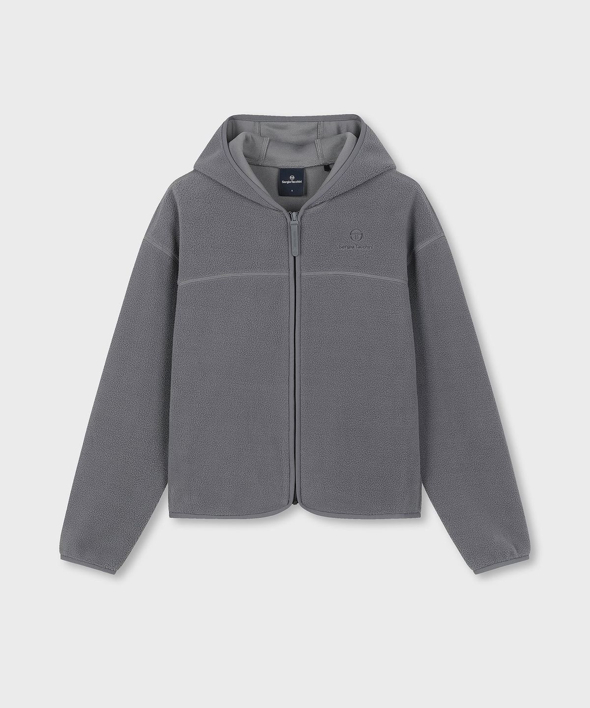 세르지오 타키니(SERGIO TACCHINI) W 쿠쉬웜 셰르파 플리스 후드집업 (D.Grey)