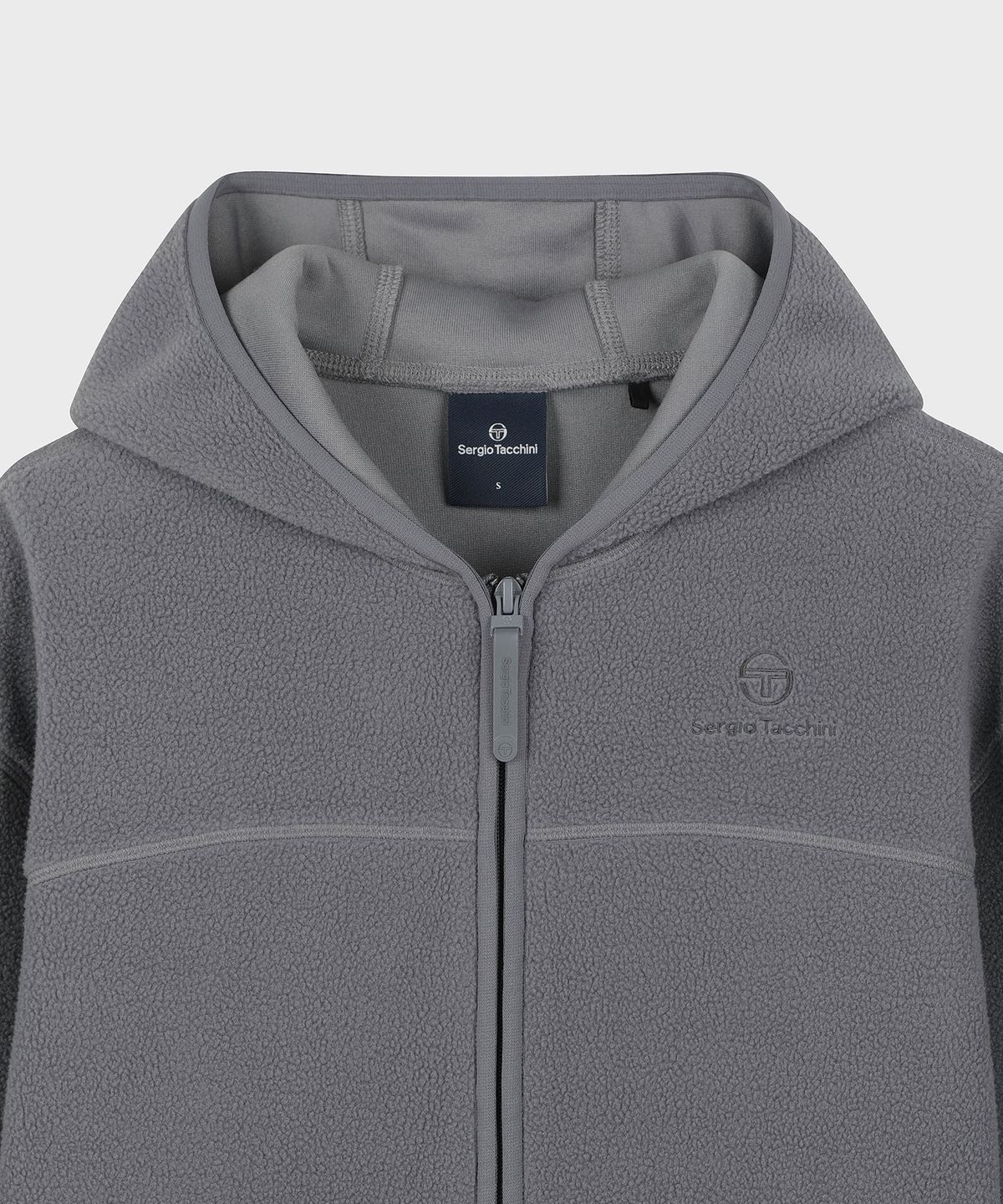 세르지오 타키니(SERGIO TACCHINI) W 쿠쉬웜 셰르파 플리스 후드집업 (D.Grey)