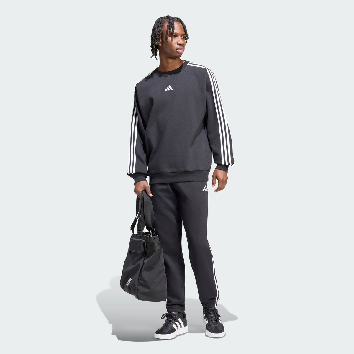 아디다스(ADIDAS) 에센셜 3S 플리스 스웨트셔츠 KY6583