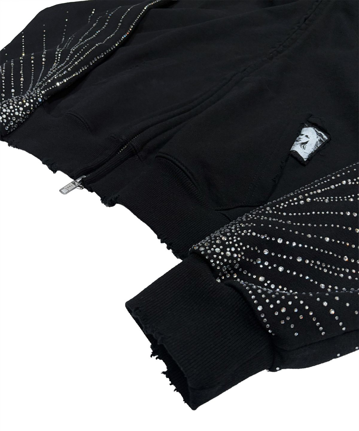 이피알 레이어(EPR LAYER) Stardust Rhinestone Zip Hoodie