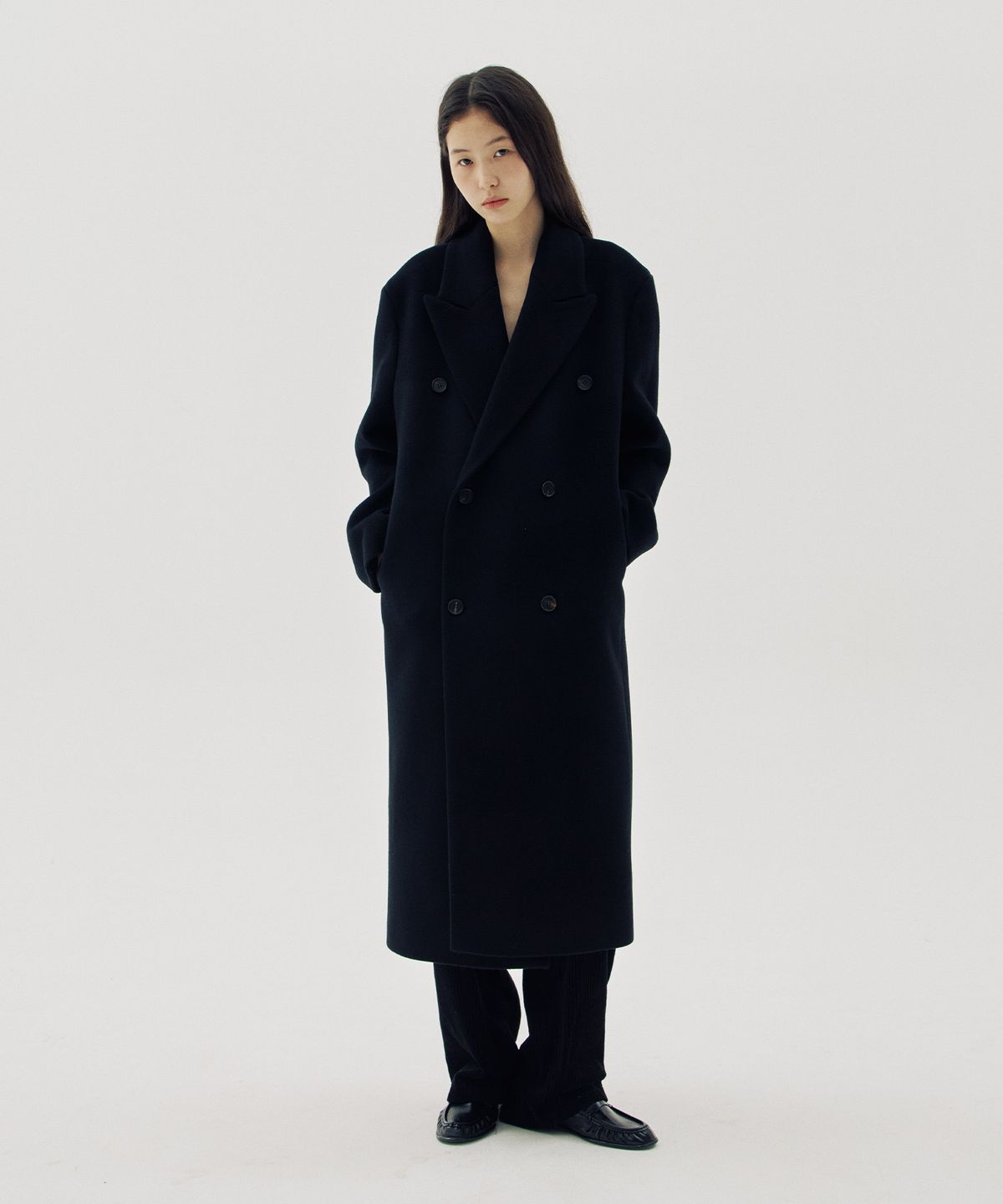 해브 앤 해브(HAVE8HAVE) Adelle Double Breasted Long Coat
