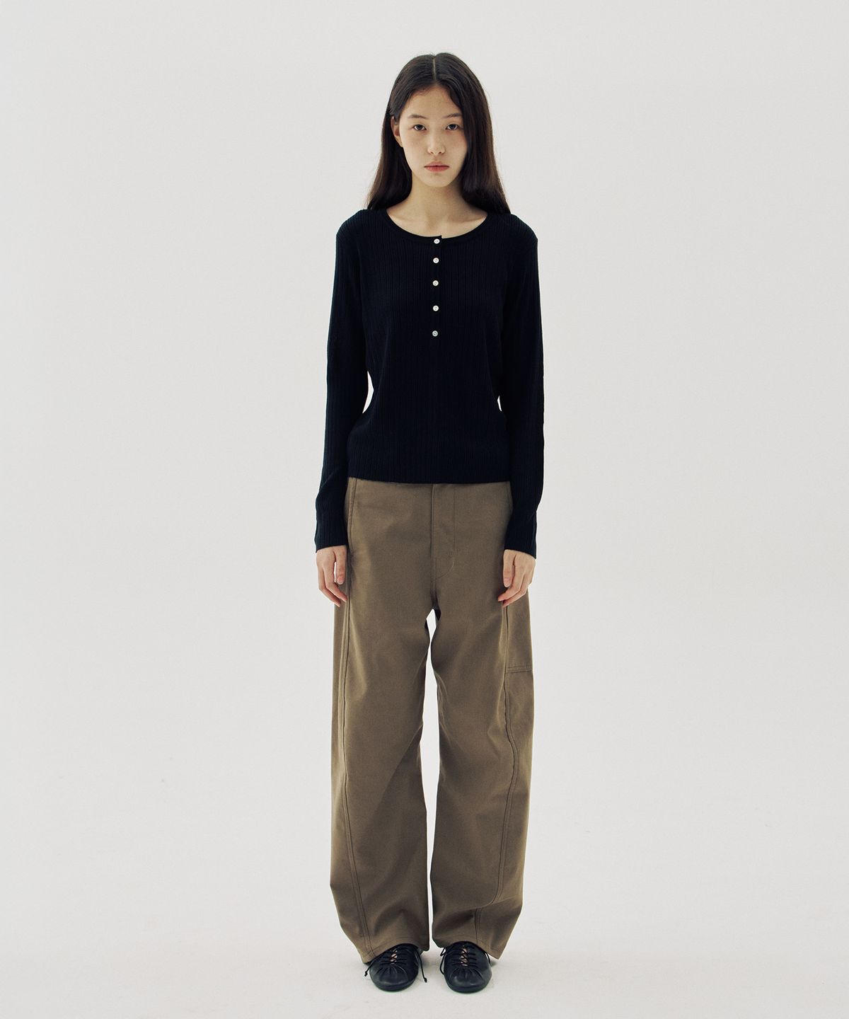 해브 앤 해브(HAVE8HAVE) Nina Button Round Knit_3 Color