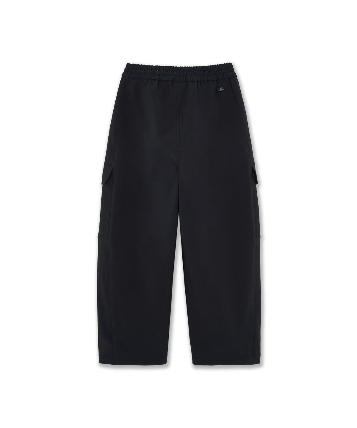 엠엘비 키즈(MLB KIDS) 아웃도어 커브드 와이드 플리스 기모 우븐팬츠 NY (Black)