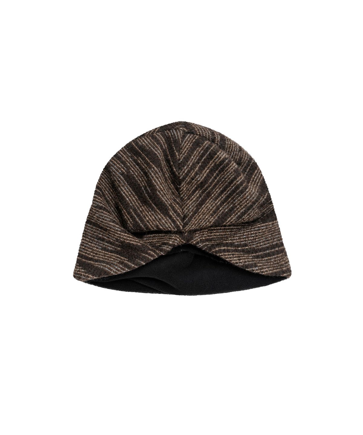 랜덤오프(RANDOMOFF) FUZZY BUTTON BEANIE [BROWN]