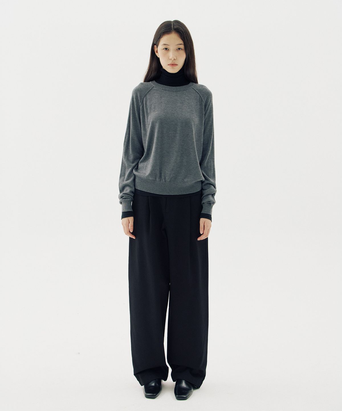 해브 앤 해브(HAVE8HAVE) Lena Raglan Round Knit_3 Color