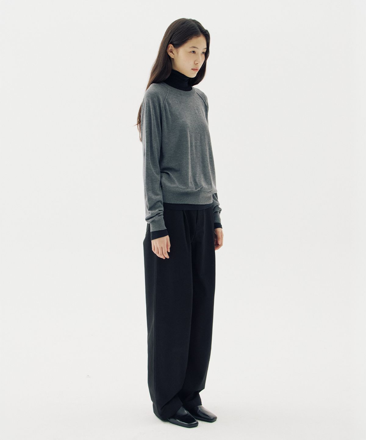 해브 앤 해브(HAVE8HAVE) Lena Raglan Round Knit_3 Color