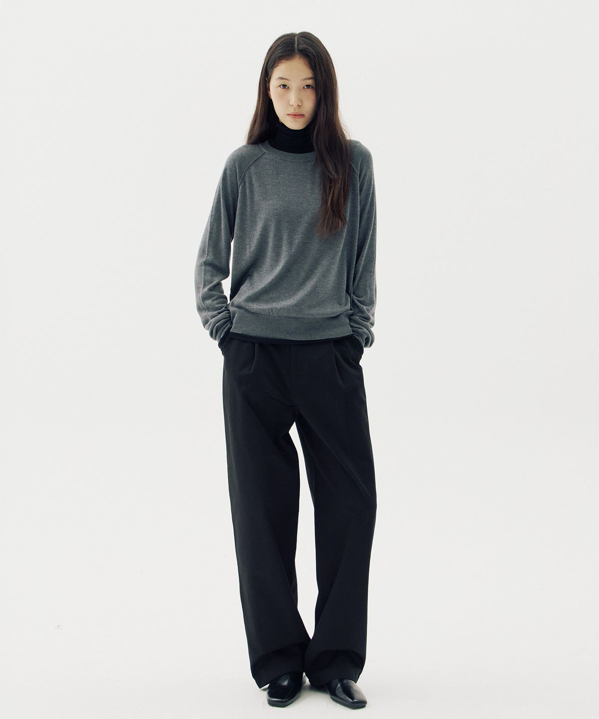 해브 앤 해브(HAVE8HAVE) Lena Raglan Round Knit_3 Color