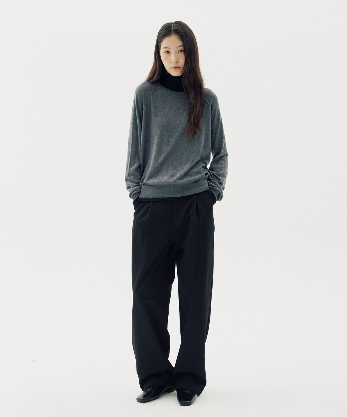 해브 앤 해브(HAVE8HAVE) Lena Raglan Round Knit_3 Color
