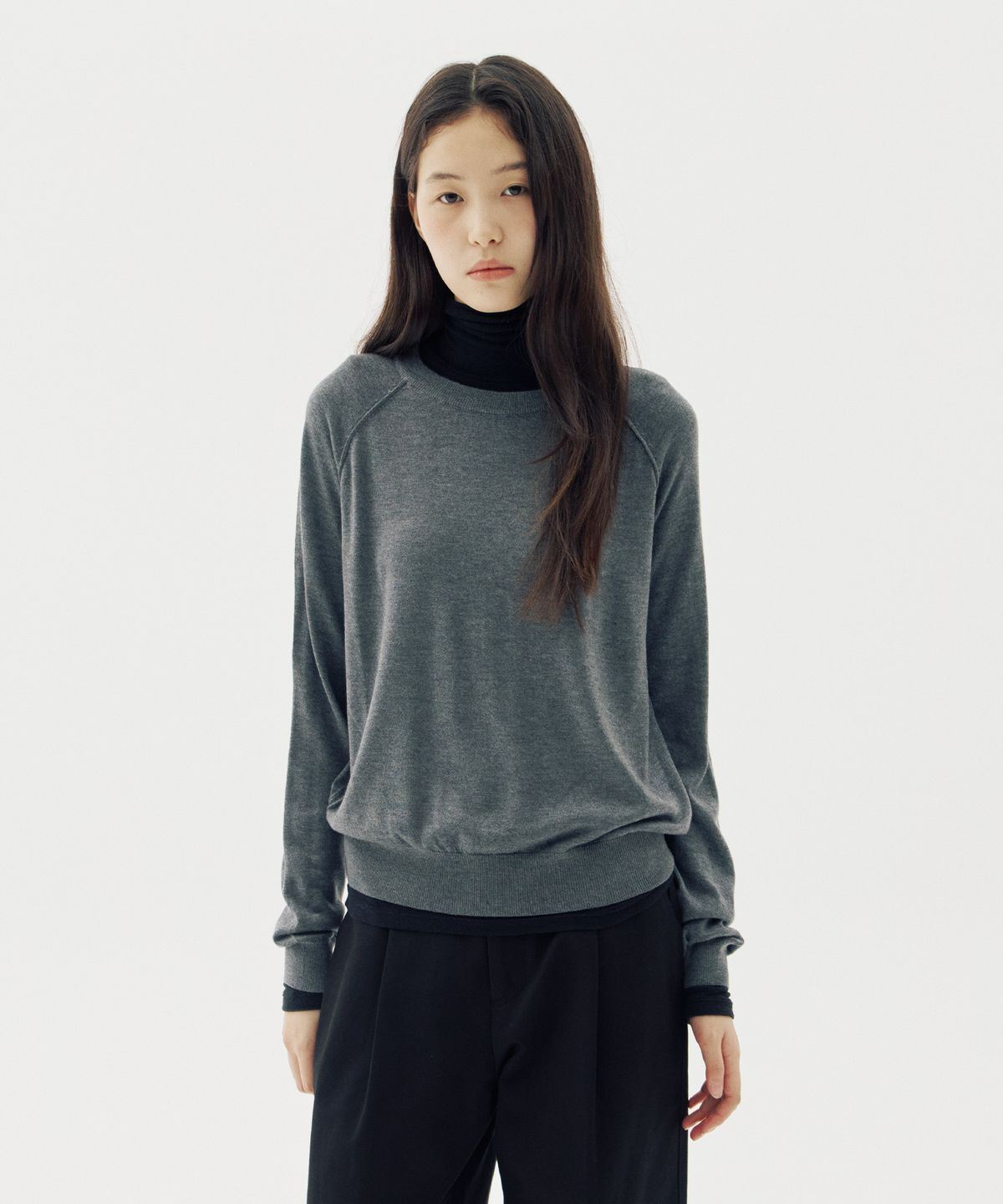 해브 앤 해브(HAVE8HAVE) Lena Raglan Round Knit_3 Color