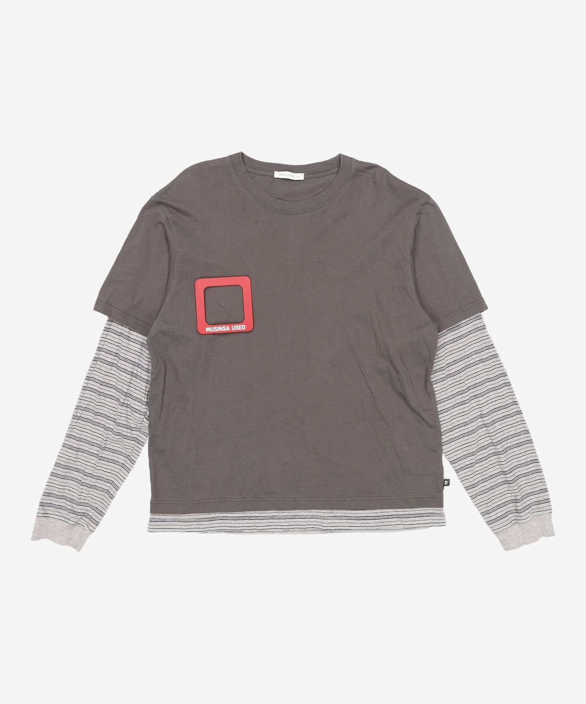 로우클래식(LOW CLASSIC) STRIPED LAYERED LONG SLEEVE T-SHIRT L