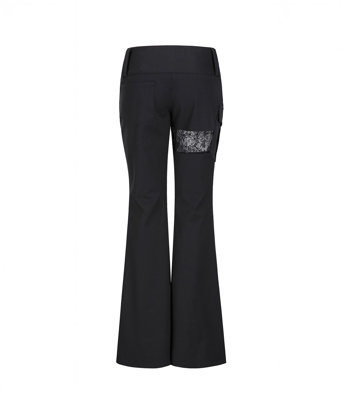 쇠아(SØAR) Lace Layered Low-Rise Bootcut Pants