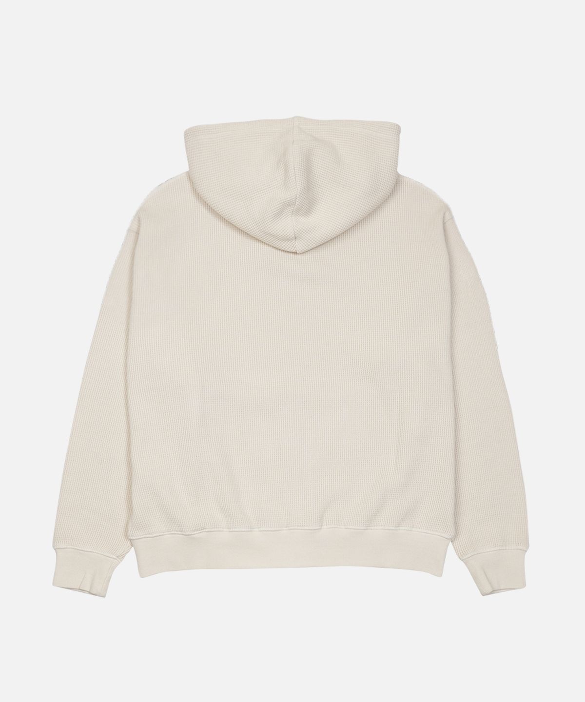 맨하탄레코즈(MANHATTAN RECORDS) MR PM Waffle Hoodie zip-up - Ivory