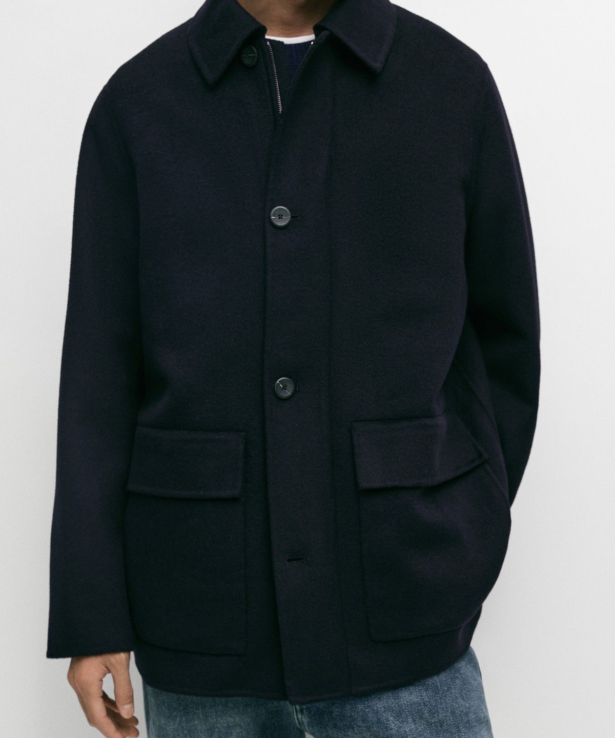 마시모두띠(MASSIMO DUTTI) 더블 울 쇼트 코트