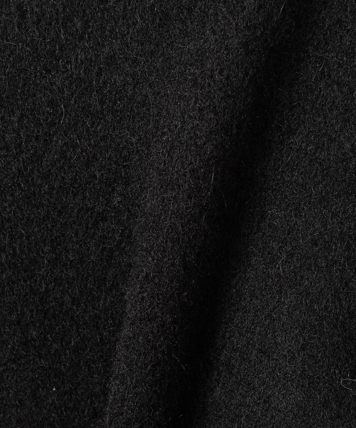 넌블랭크(NONBLANK) 디테쳐블 카라 하프 코트_BLACK