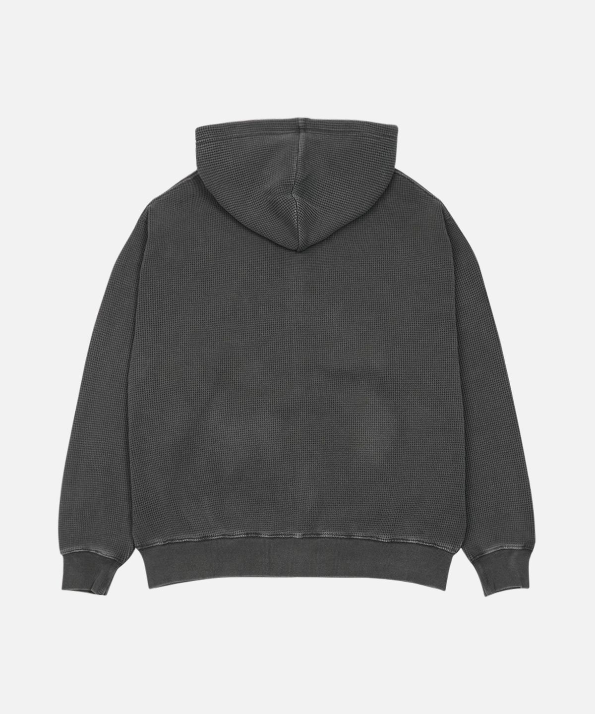 맨하탄레코즈(MANHATTAN RECORDS) MR PM Waffle Hoodie zip-up - Charcoal