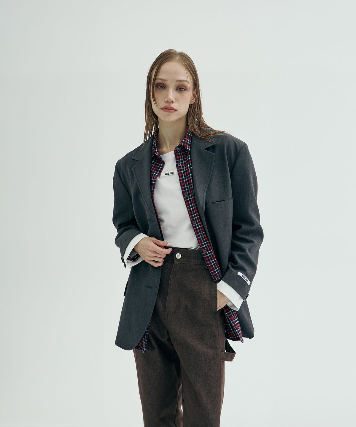 뮤제(MUSEE) Haussmann Tailored Jacket_Gray