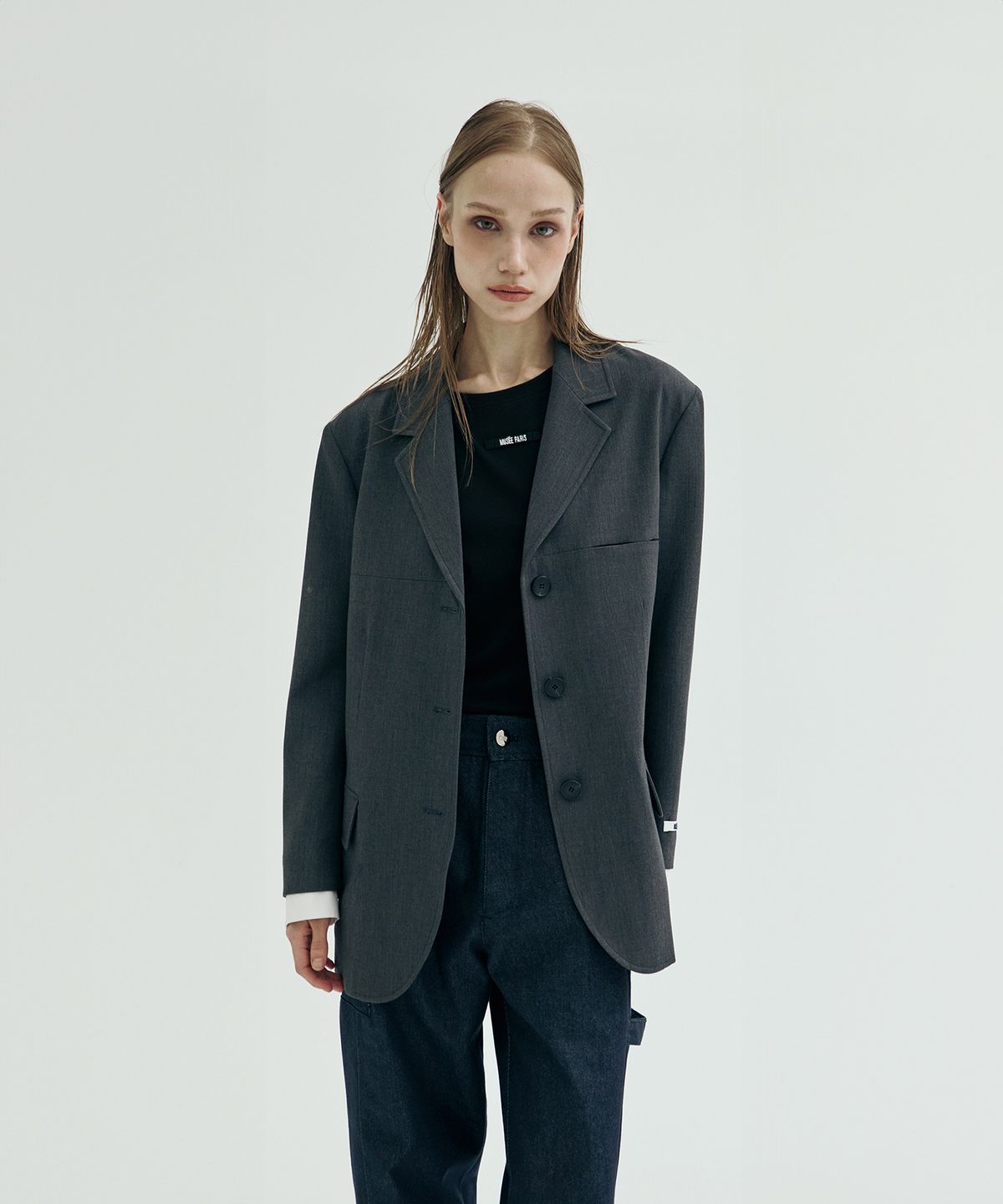 뮤제(MUSEE) Haussmann Tailored Jacket_Gray