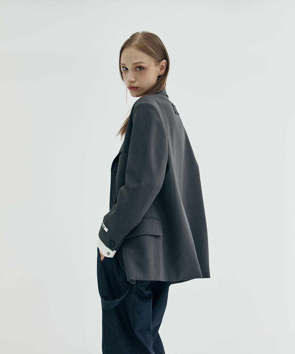 뮤제(MUSEE) Haussmann Tailored Jacket_Gray
