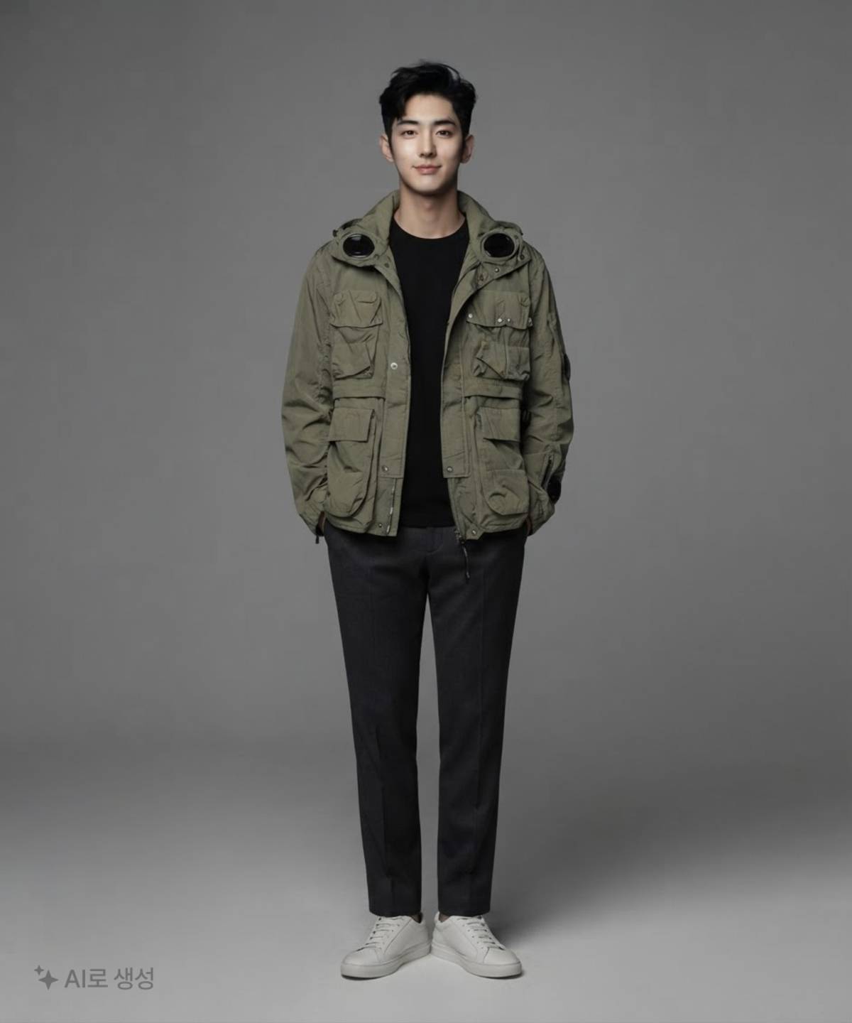 씨피 컴퍼니(CP Company) 크롬 R 고글 유틸리티 재킷 54