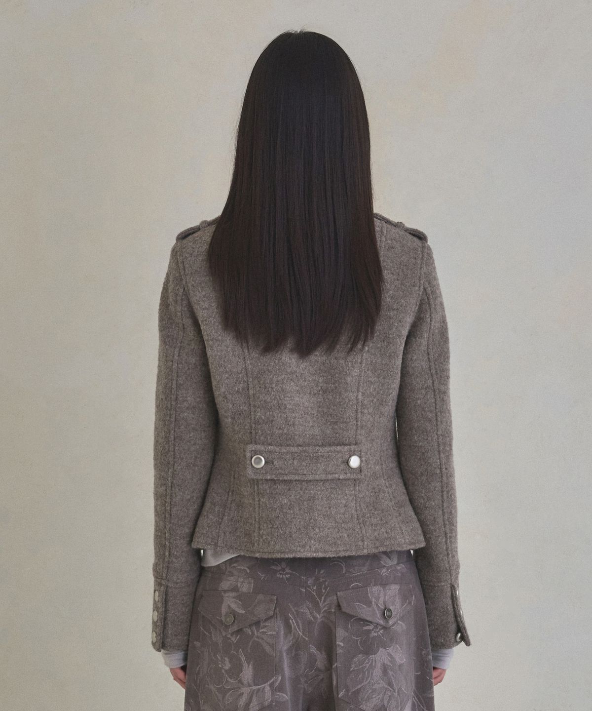 실롯(SEALOT) 4 Buttons Heavy Wool Jacket (Dark Beige)