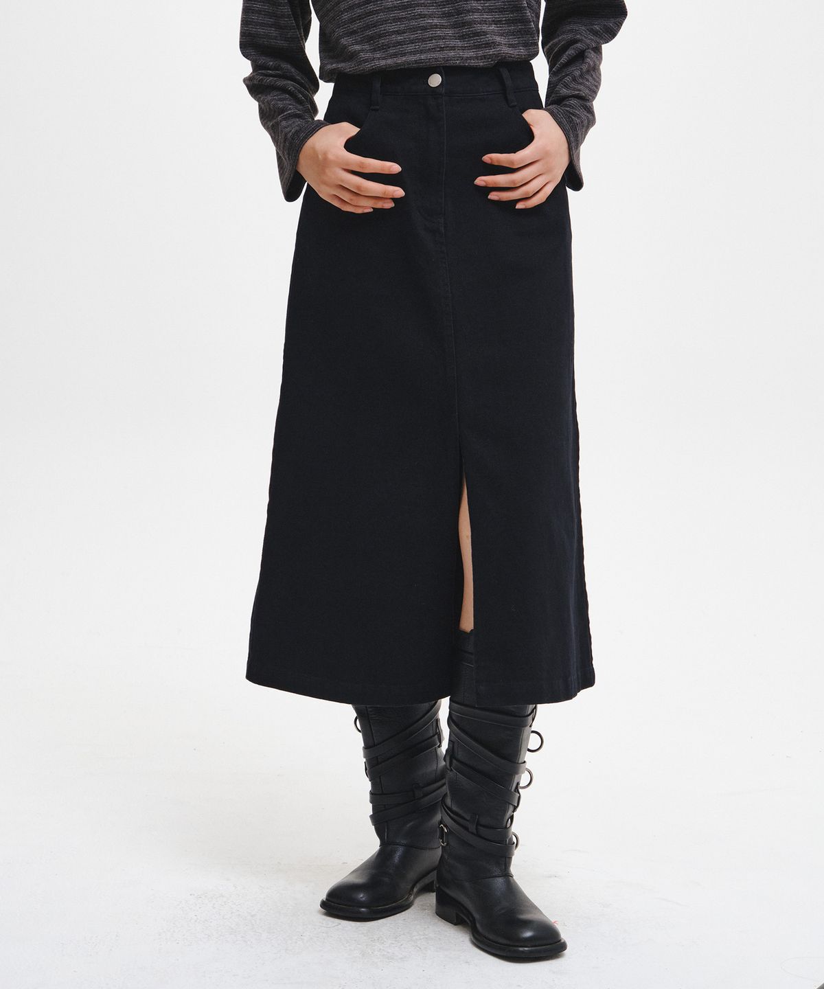 제너럴아이디어(GENERALIDEA) WOMAN 뉴베이직 A라인 스커트 [2COL] / GF3LSK514