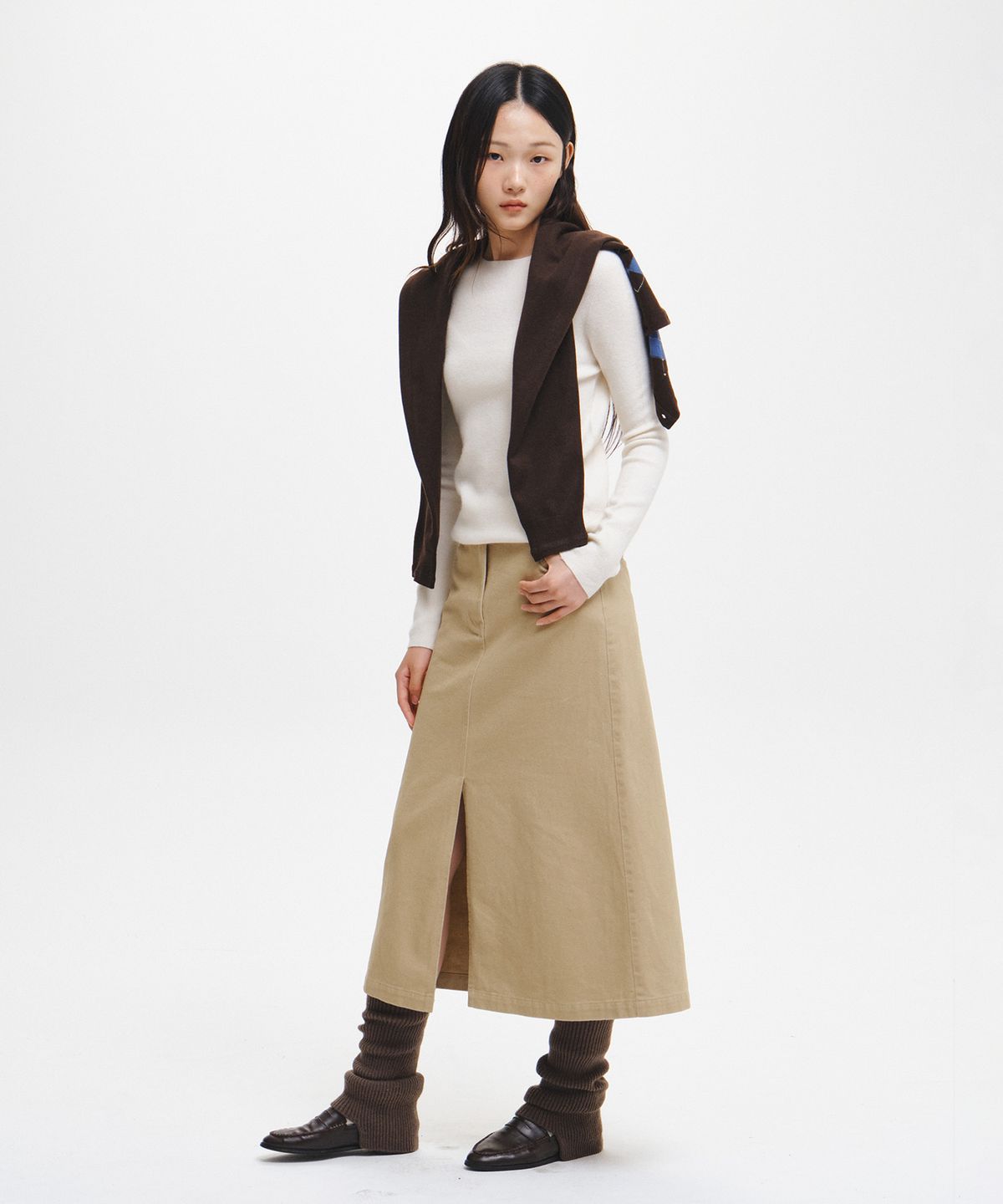 제너럴아이디어(GENERALIDEA) WOMAN 뉴베이직 A라인 스커트 [2COL] / GF3LSK514
