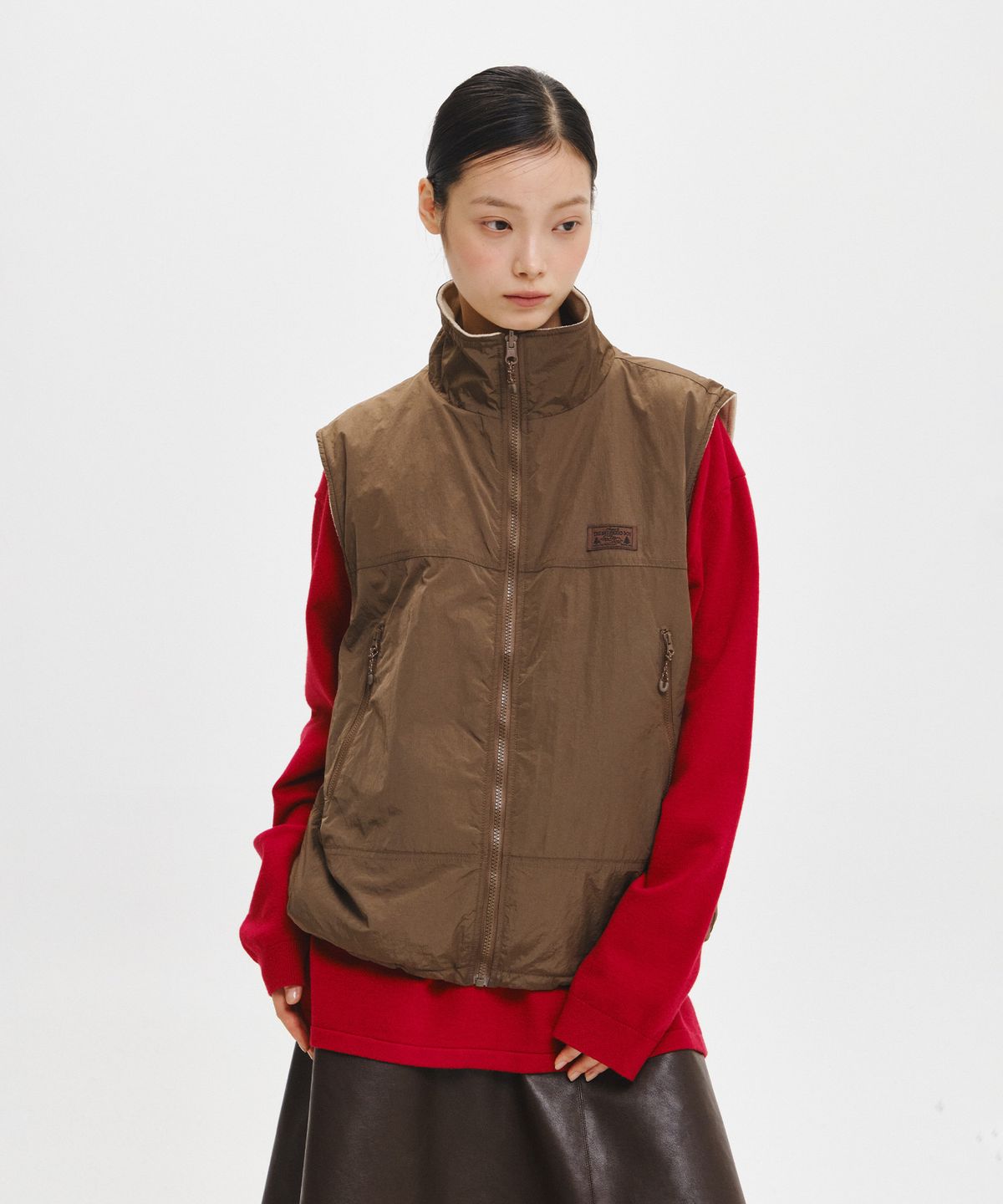 제너럴아이디어(GENERALIDEA) UNISEX 리버시블 집업 베스트 [2COL] / GF3UWV005