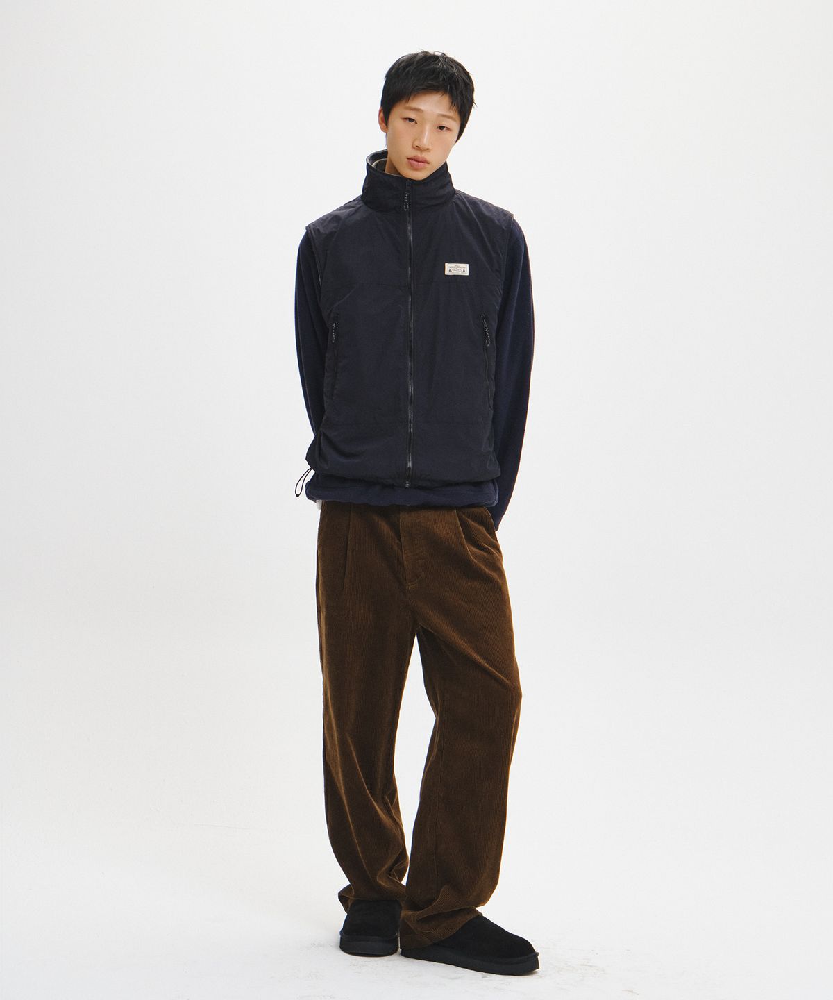 제너럴아이디어(GENERALIDEA) UNISEX 리버시블 집업 베스트 [2COL] / GF3UWV005