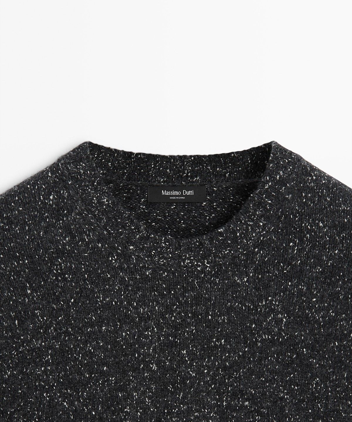 마시모두띠(MASSIMO DUTTI) 울 혼방 멜란지 니트