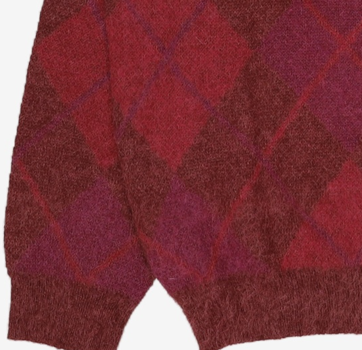 디스이즈네버댓(THISISNEVERTHAT) Mohair Argyle Knit Sweater XL