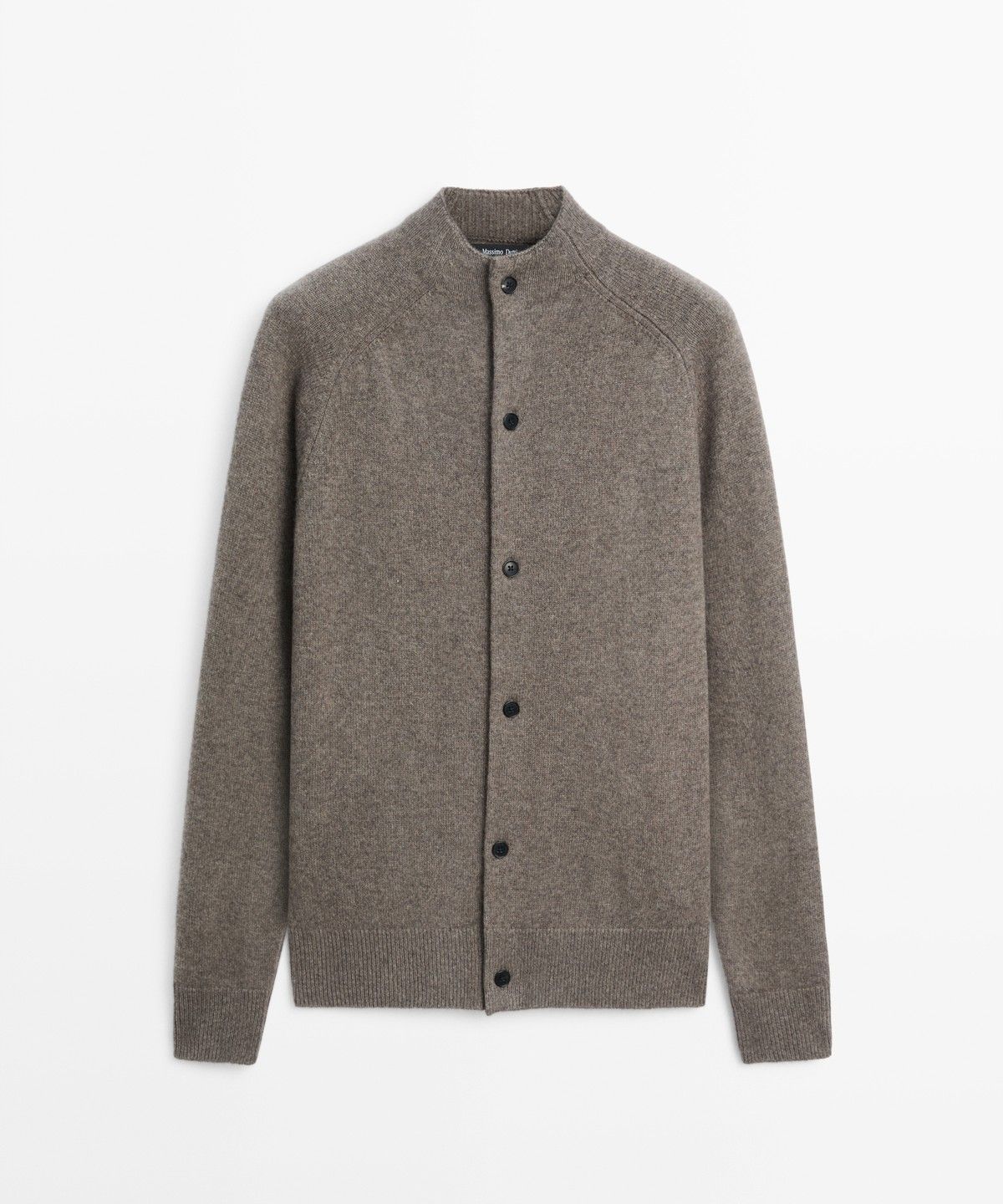 마시모두띠(MASSIMO DUTTI) 울 블렌드 퍼킨스넥 니트 가디건