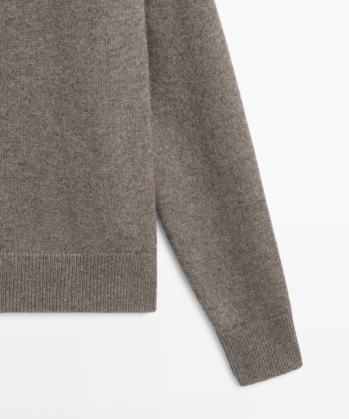마시모두띠(MASSIMO DUTTI) 울 블렌드 퍼킨스넥 니트 가디건