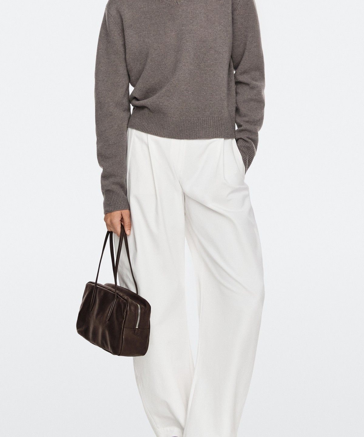 마시모두띠(MASSIMO DUTTI) 나파 소가죽 미니 더플백