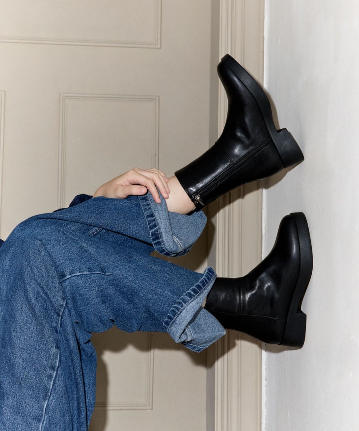 스퍼(SPUR) Cathy Minimal Mid Boots 미들 부츠 4.5cm -VA8069 (2color)