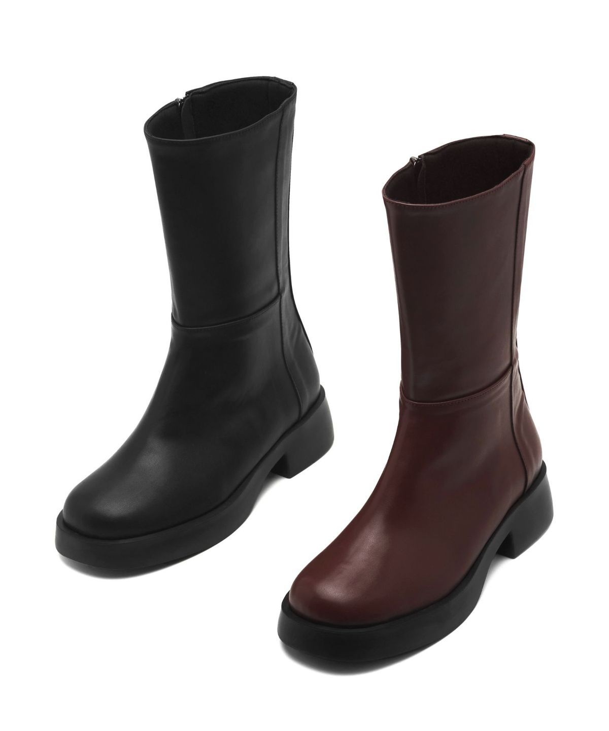 스퍼(SPUR) Cathy Minimal Mid Boots 미들 부츠 4.5cm -VA8069 (2color)