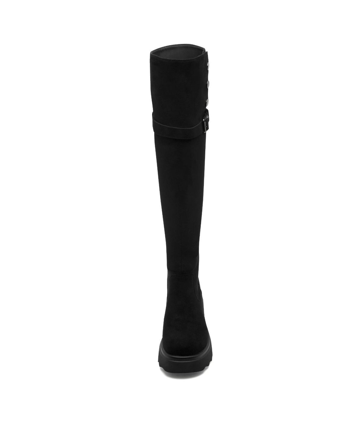 스퍼(SPUR) Slouchy Belted Flatform Long Boots 스웨이드 롱 부츠 7.5cm -VA9071 (1color)