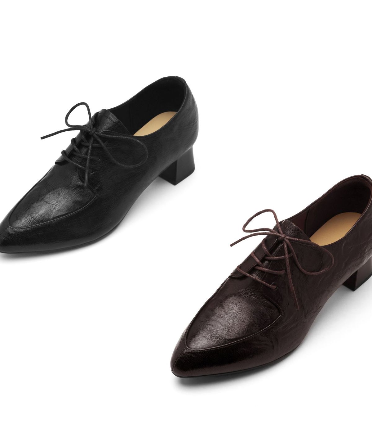 스퍼(SPUR) Jade Oblique Middle Loafer 양가죽 램스킨 로퍼 5cm -WA9012 (2color)