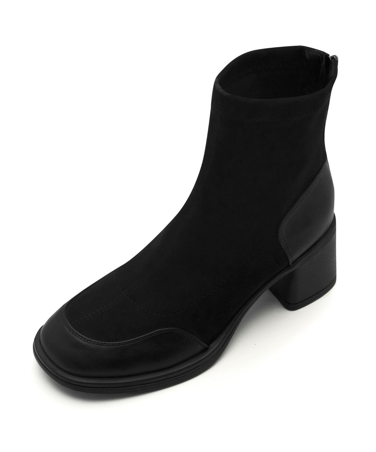 스퍼(SPUR) Colin Round Edge Ankle Boots 네오프렌 or 소가죽 앵클 부츠 7cm -WA8025 (2color)