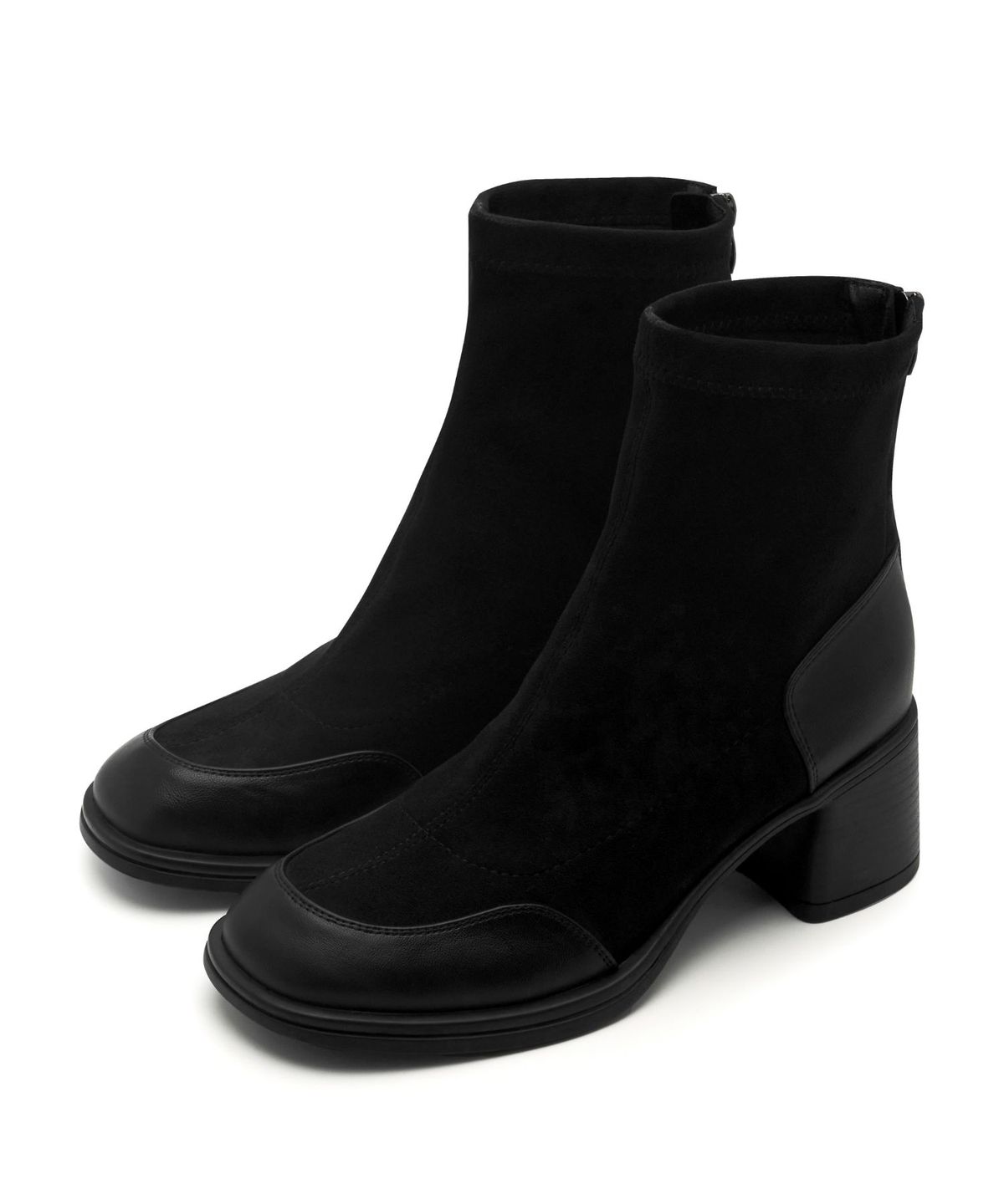 스퍼(SPUR) Colin Round Edge Ankle Boots 네오프렌 or 소가죽 앵클 부츠 7cm -WA8025 (2color)
