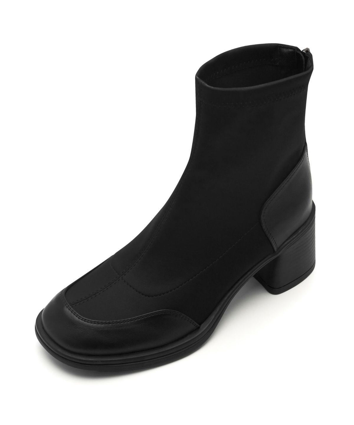 스퍼(SPUR) Colin Round Edge Ankle Boots 네오프렌 or 소가죽 앵클 부츠 7cm -WA8025 (2color)