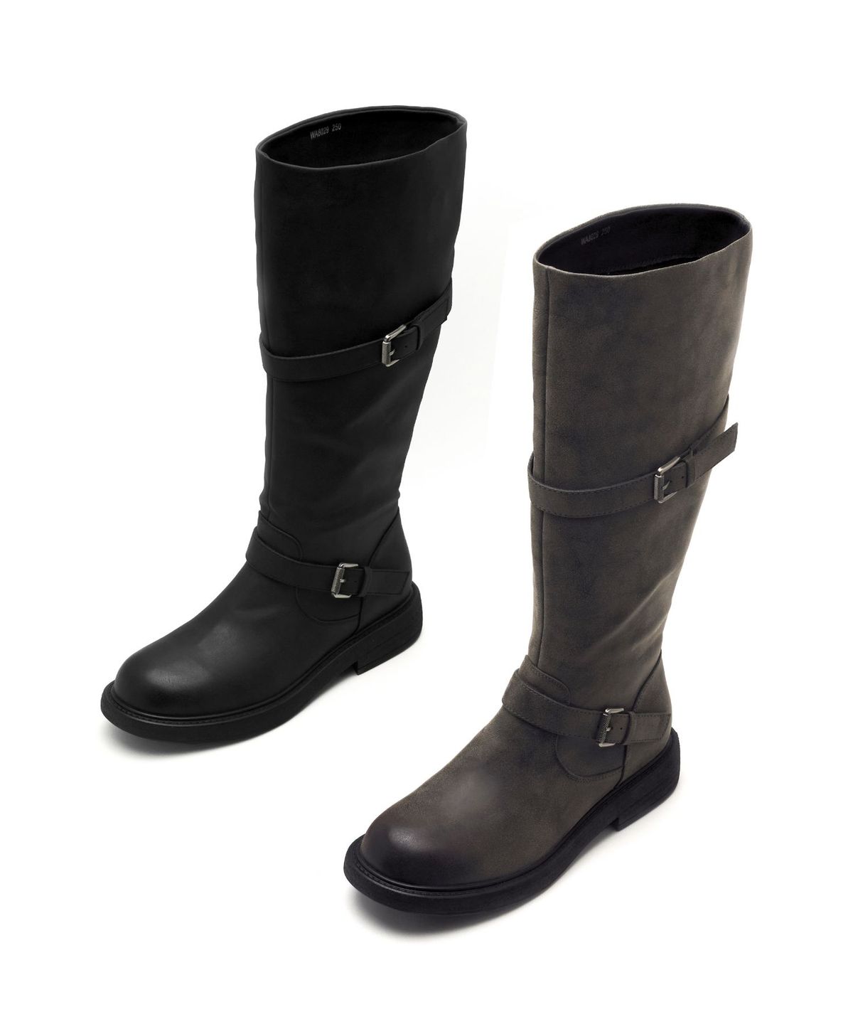 스퍼(SPUR) Tofola Belted Strap Biker Long Boots 롱 부츠 4cm -WA8029 (2color)