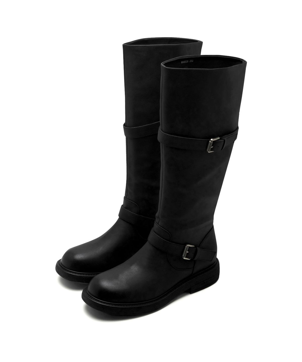 스퍼(SPUR) Tofola Belted Strap Biker Long Boots 롱 부츠 4cm -WA8029 (2color)