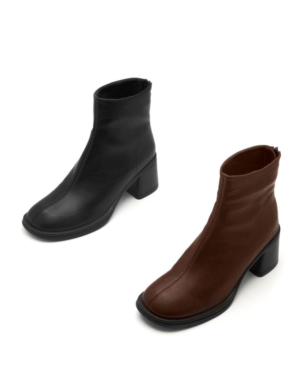 스퍼(SPUR) Colin Minimal Ankle Boots 소가죽 앵클 부츠 7cm -WA8026 (2color)